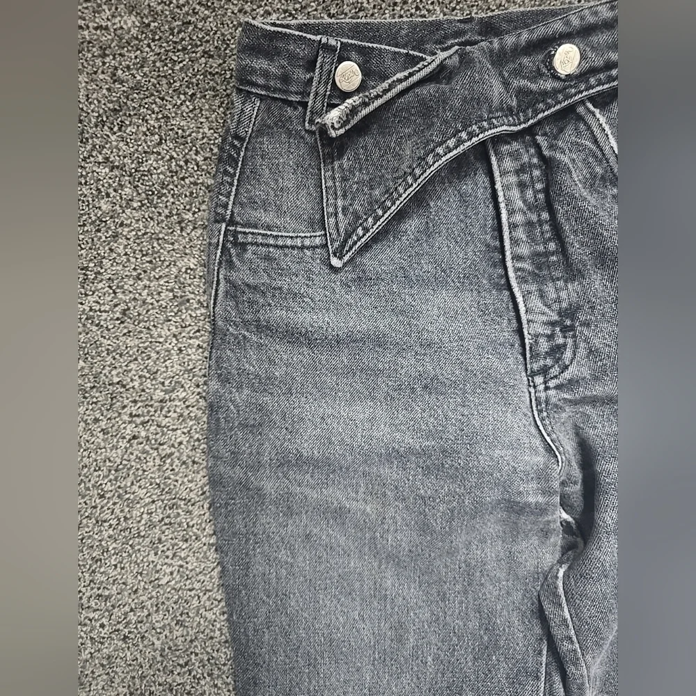 VTG Roper Riding wester Jeans Women Size 3/4 Gray Extra High Rise Straight Leg - Picture 14 of 16